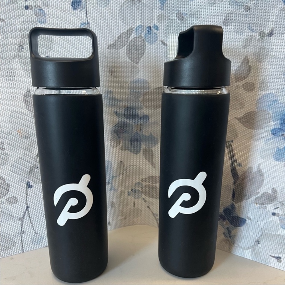 NWOT Two Peloton Glass Water Bottles